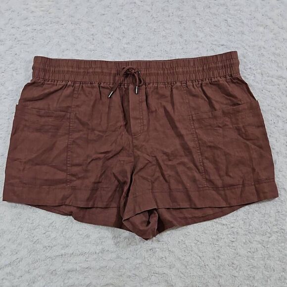 Athleta Cabo Linen 4" Short womens Size 22 Hearth Rose Lounge Summer NWOT - Picture 1 of 8